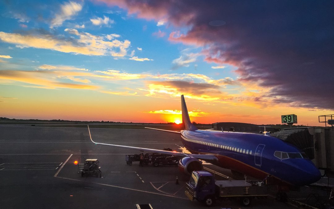 October 1st sunset at MCI Airport